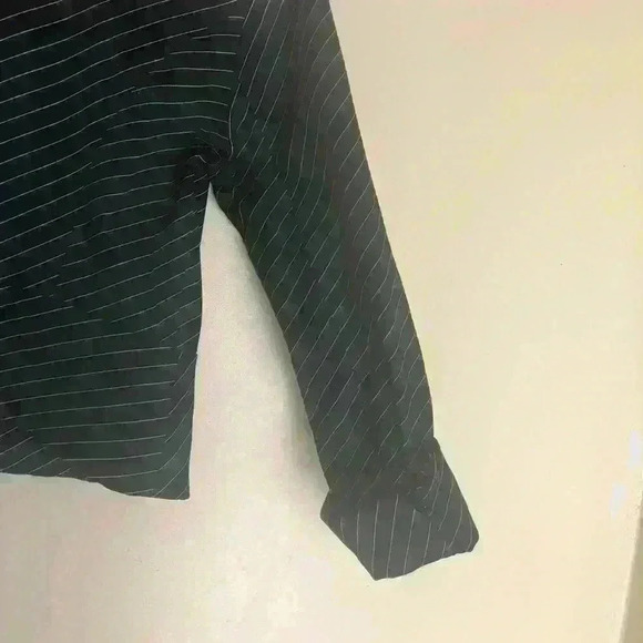 Elevenses anthropologie blue stripe pattern blazer - Picture 5 of 6